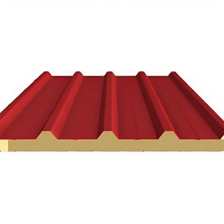 PU edge sealing rock wool roof panel