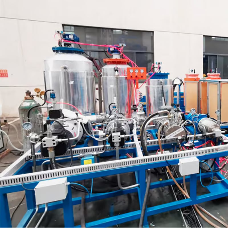 Six-component polyurethane high-pressure foaming machine